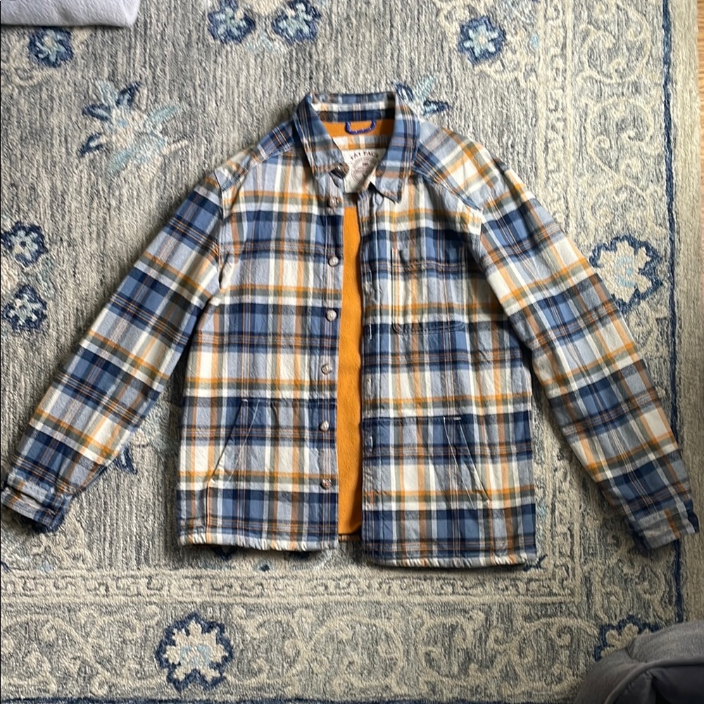 Fat Face fleece lined flannel shirt jacket